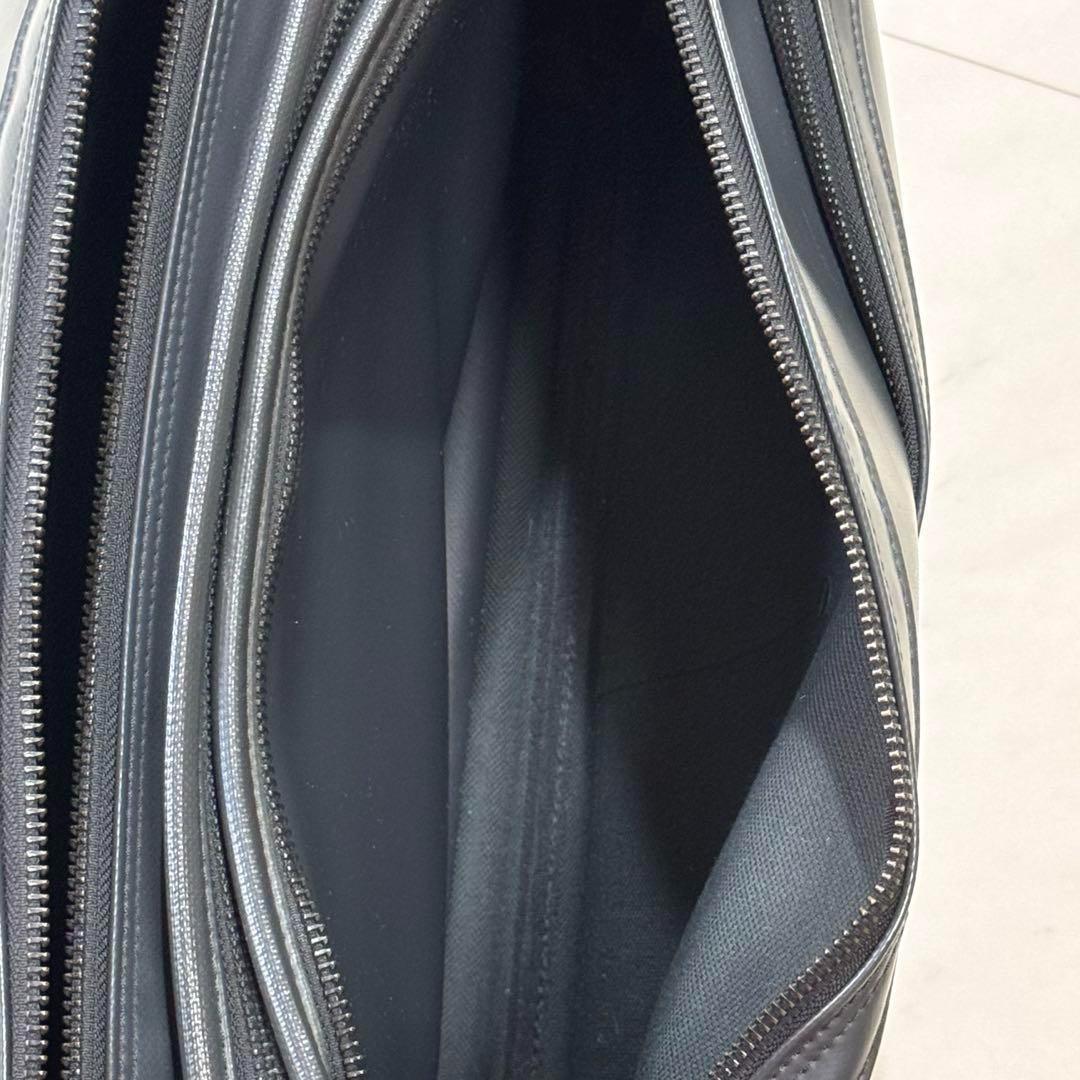 【良品】ラゲッジレーベル ライナー ショルダーバッグ ブラック 赤バッテン