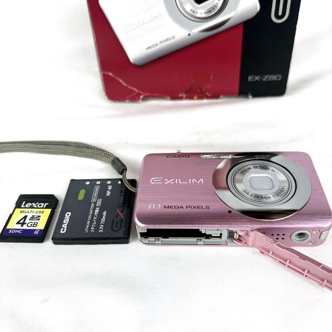 【美品】CASIO EXILIM EX-Z80 ピンク 動作確認済み 付属品あり