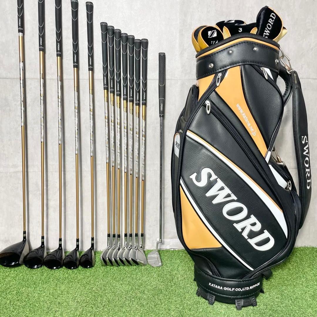 カタナ スウォード スナイパーエアー ゴルフクラブセット R 豪華13本 右利き