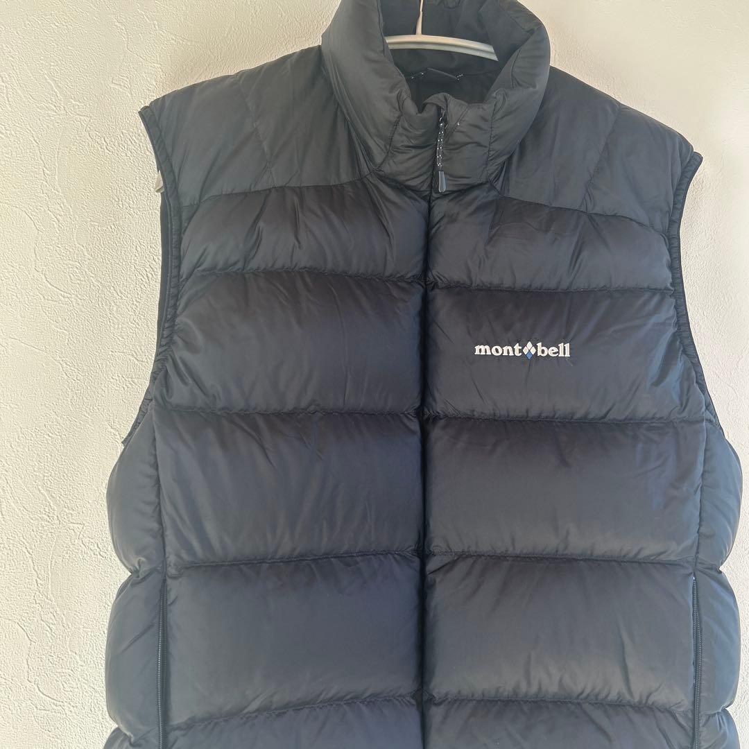 美品希少　旧ロゴ　mont-bell ライトアルパインダウンベスト　ブラック