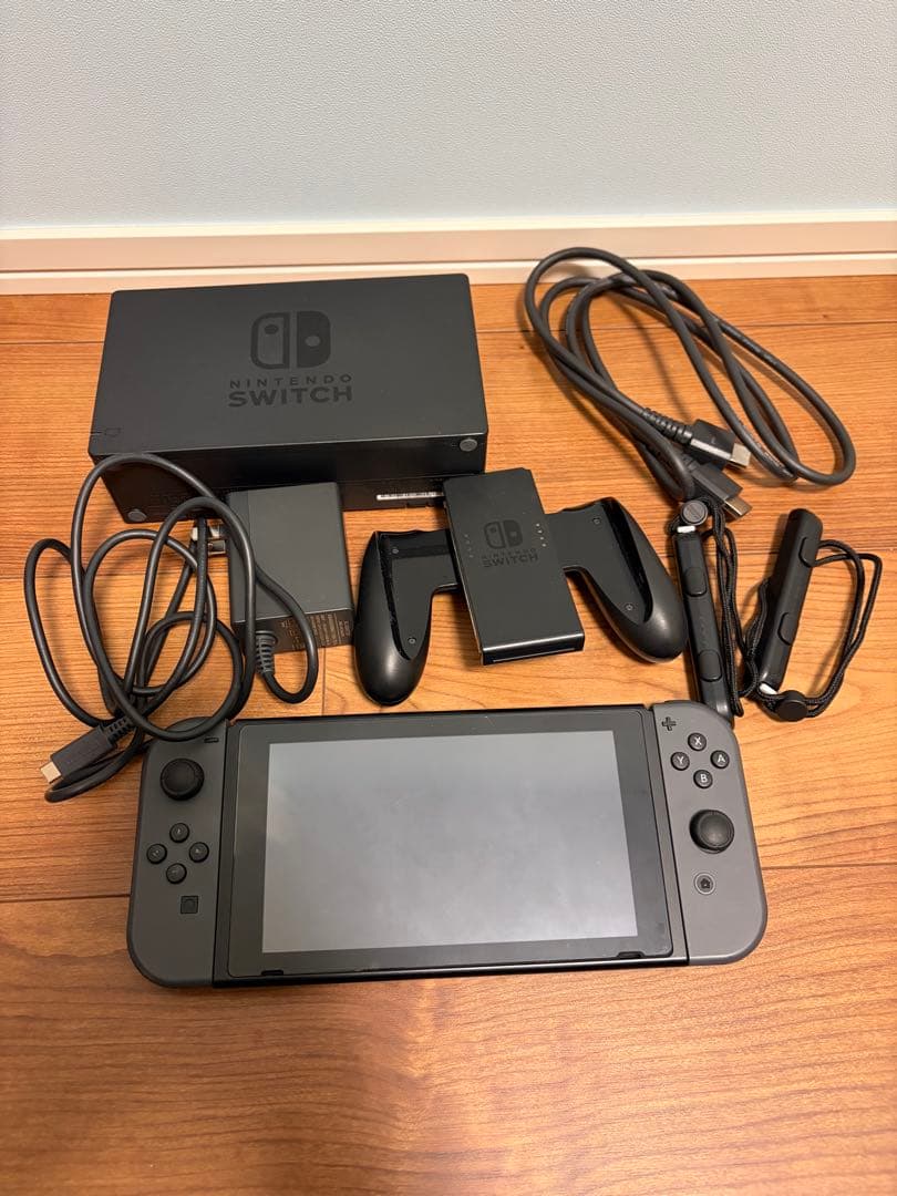 ニンテンドースイッチ Nintendo Switch 本体 グレー ケース付