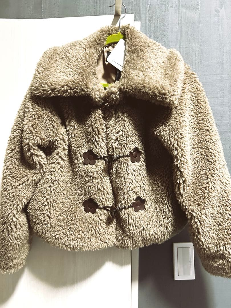 マリークワント　ボアダッフルコート