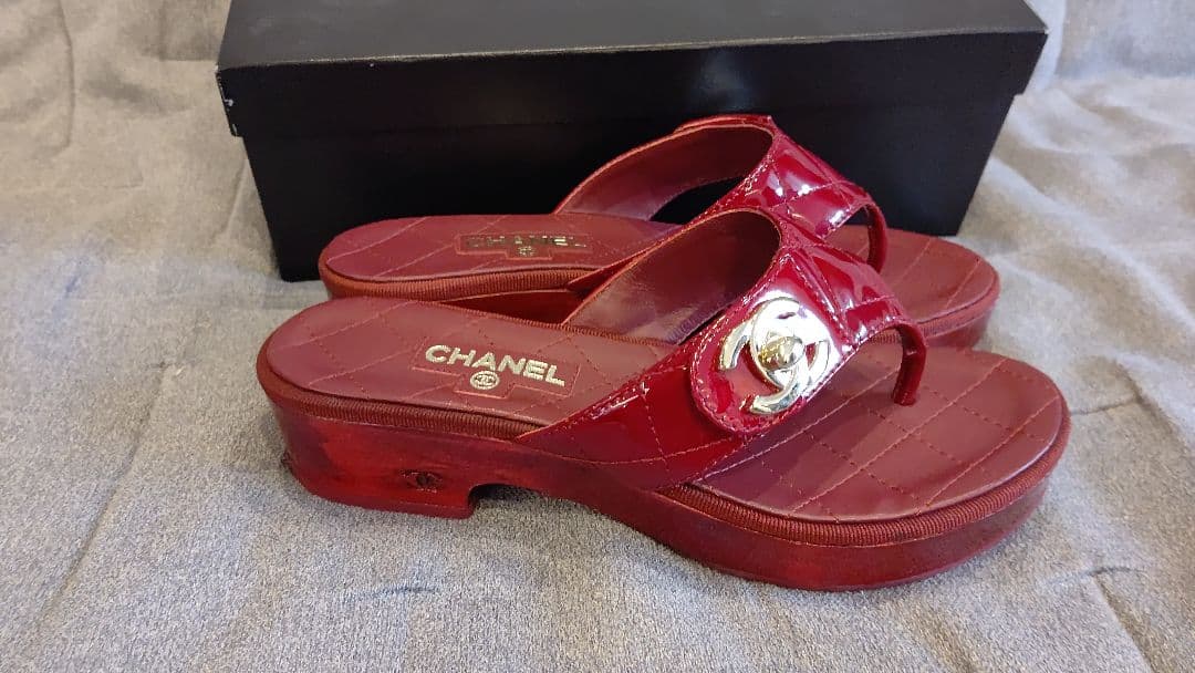 お値下げ♡CHANEL　マトラッセ　サンダル　ローヒール