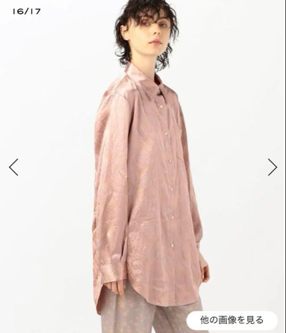 新品★ ストレッチ サテンシャツ ピンク Acne Studios ¥57200