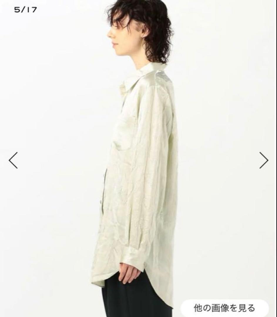 新品★ ストレッチ サテンシャツ ピンク Acne Studios ¥57200