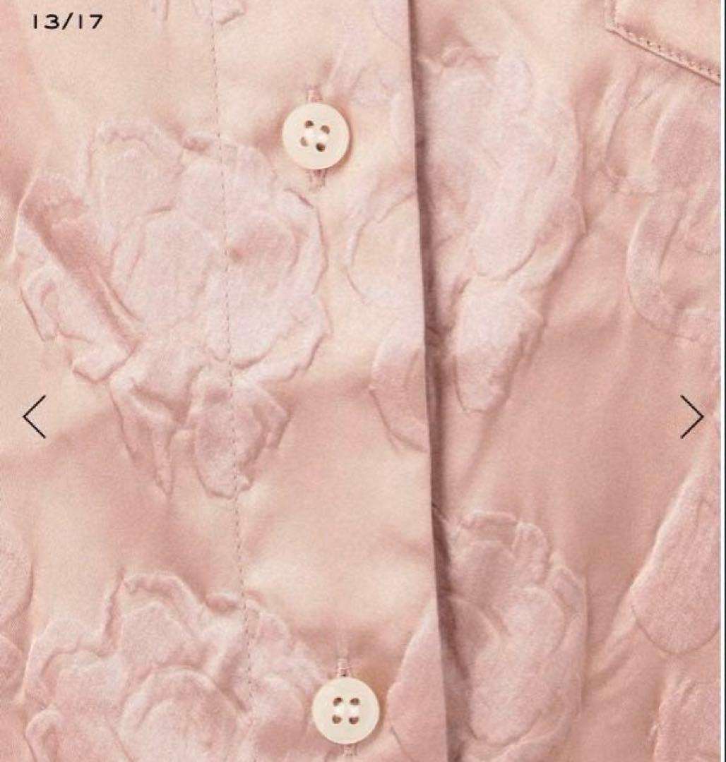 新品★ ストレッチ サテンシャツ ピンク Acne Studios ¥57200