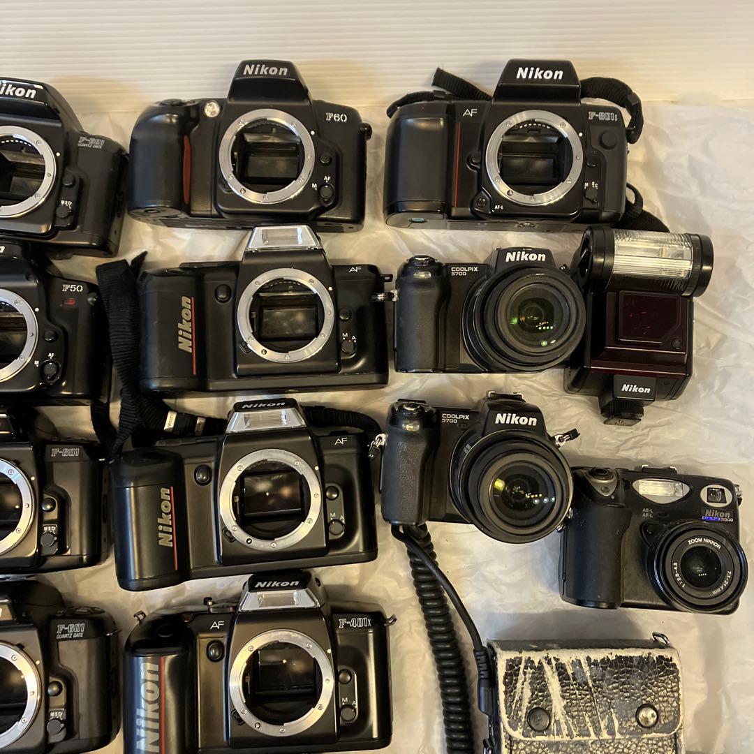 フイルムカメラ　18個　まとめ売り　NIKON セット　ジャンク　デジカメ3個