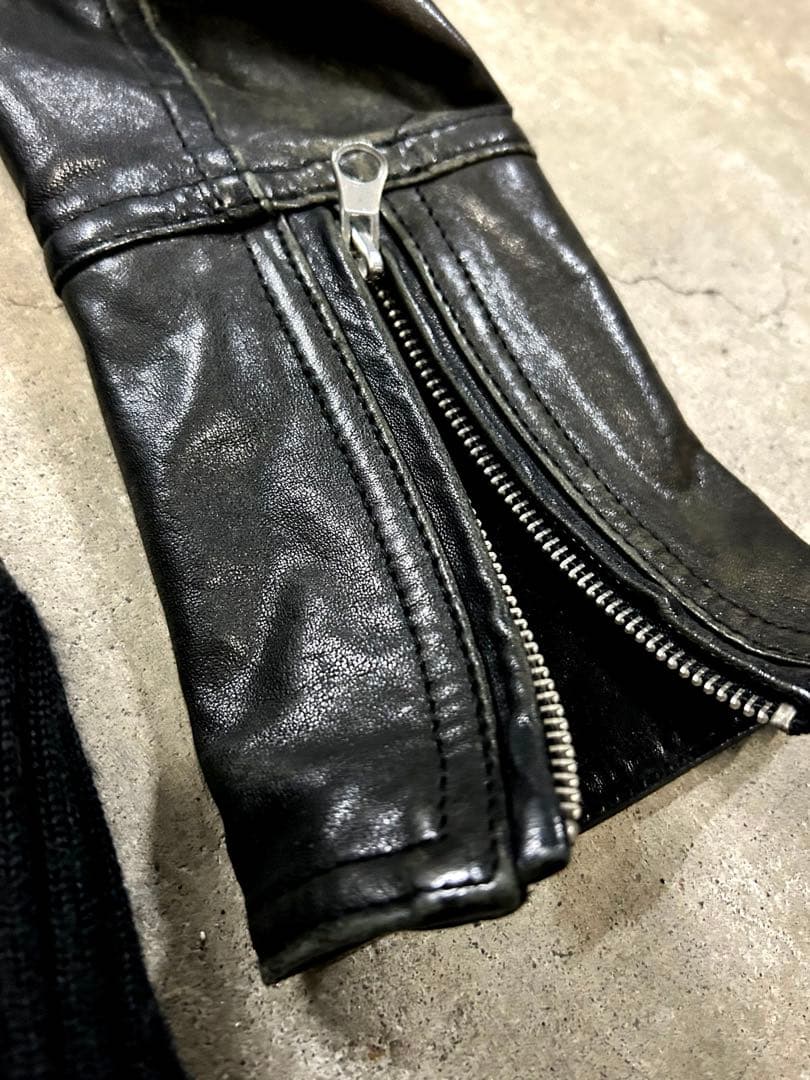 値下げ中【archive】ラムレザー シングルライダース ジャケット 本革