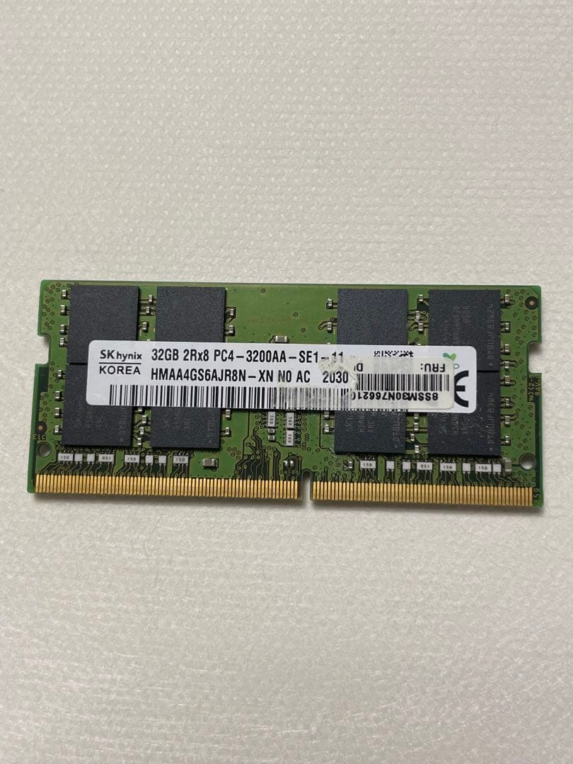 32GB 2Rx8 PC4- 3200AA - SE1 - 11 メモリー