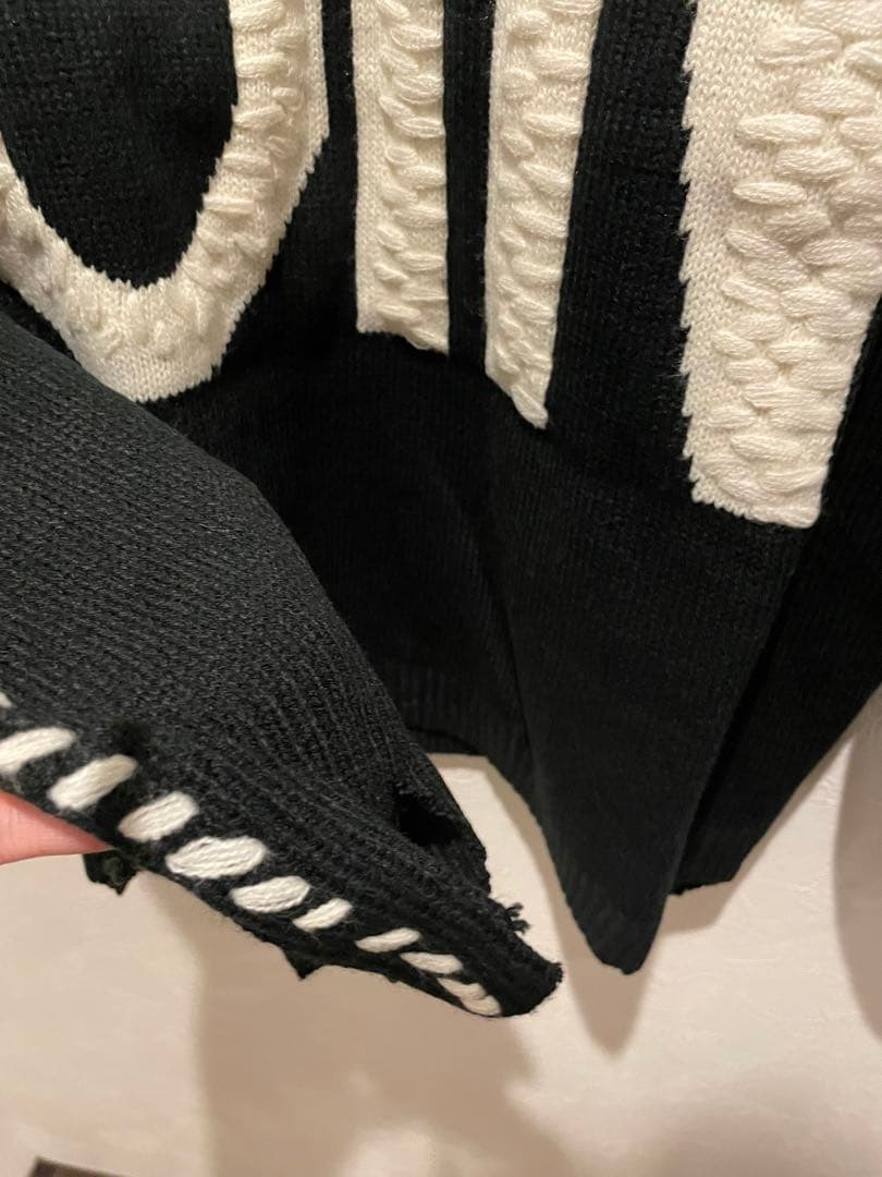 saint mxxxxxx ダメージニット　24SS