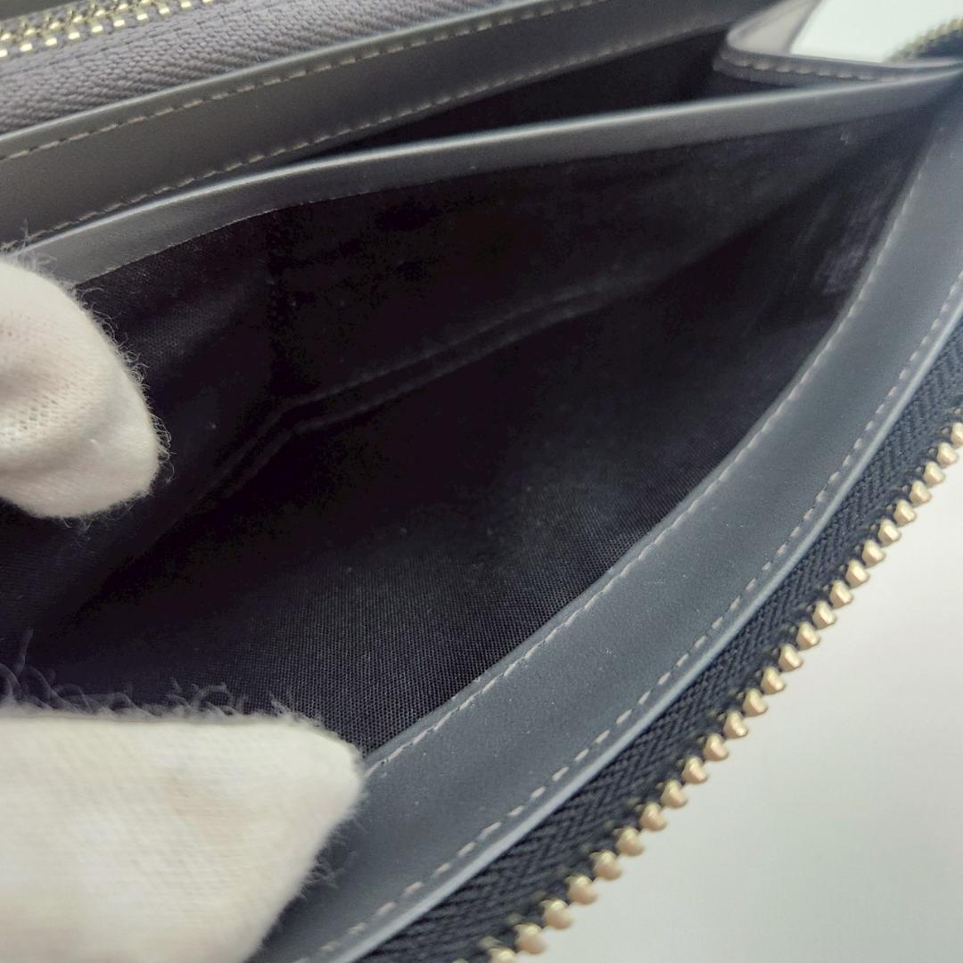 極美品 ポールスミス Paul Smith メンズ 長財布 黒 ラウンドジップ