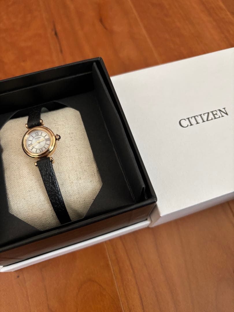 お値下げしました※キー　CITIZEN kii ゴールド ブラック レザー時計