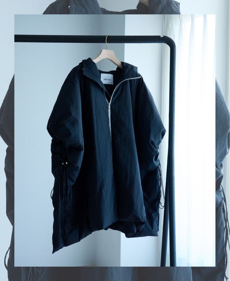 MilaOwenミラオーウェン　ダウンフェザー　サイドリボン　ポンチョベスト