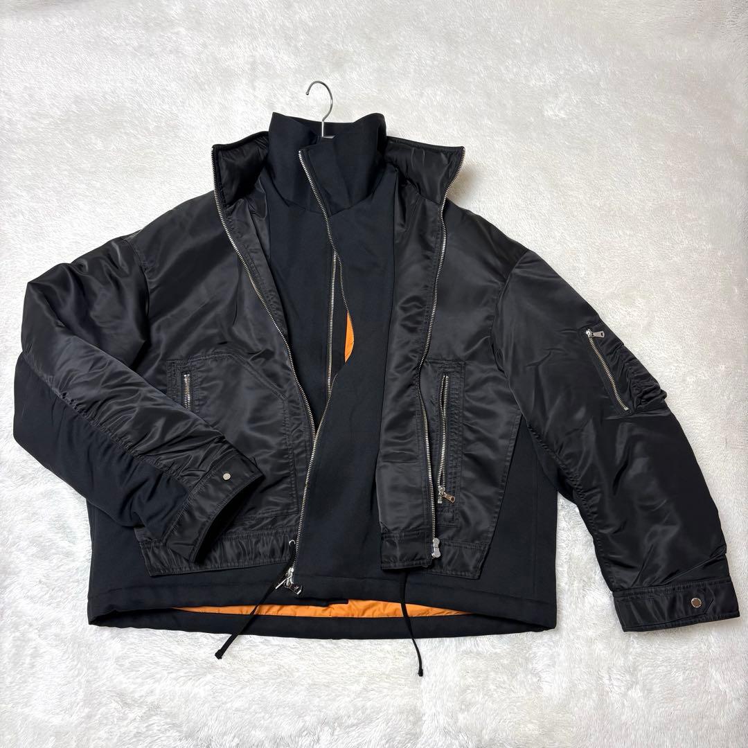 試着のみ★MAISON SPECIAL プライムオーバーレイヤリングブルゾン