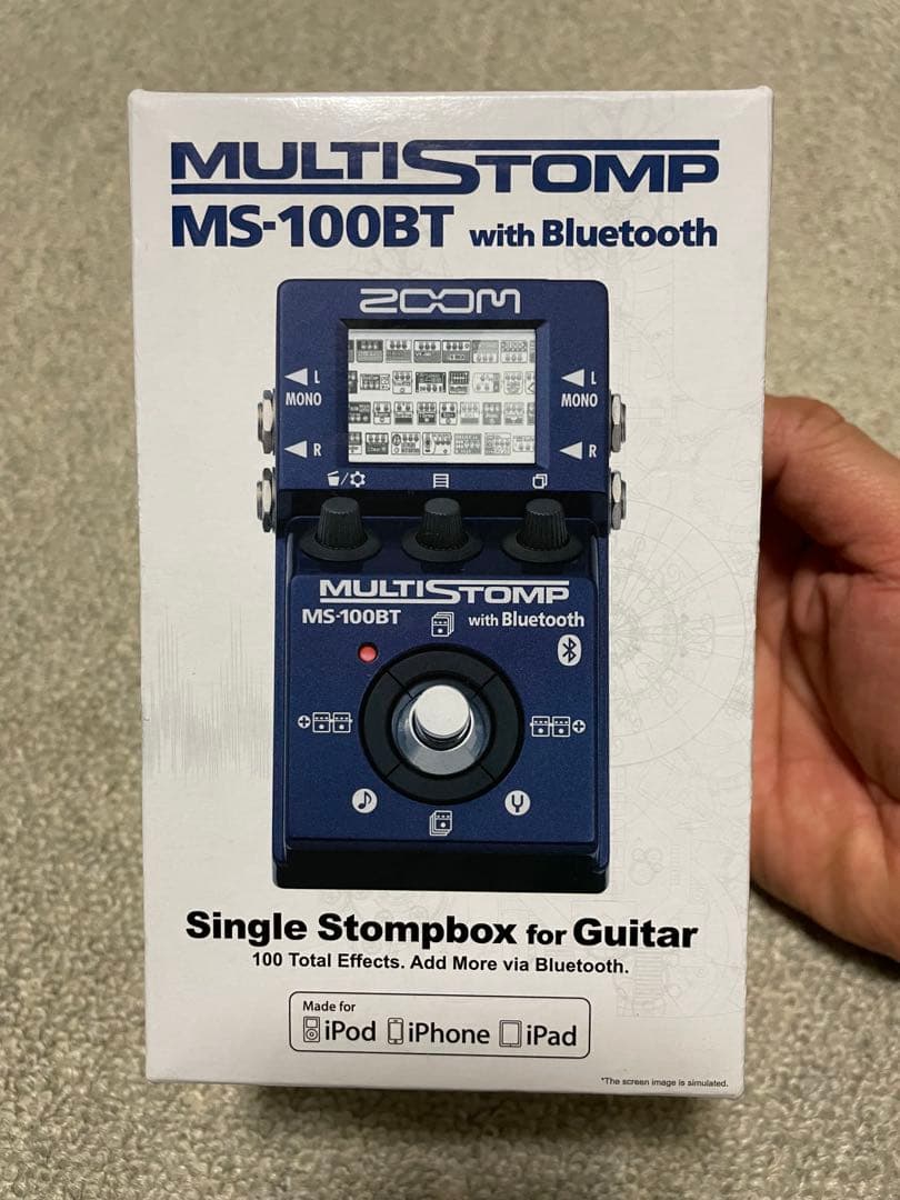 【美品】ZOOM MS-100BT ギターエフェクター