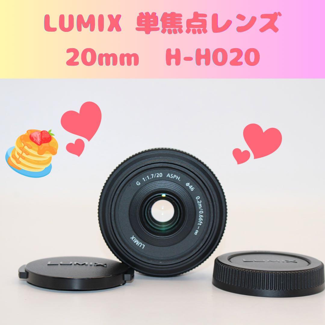 Annis無言 プロフあり様★純正収納袋付★ LUMIX 単焦点レンH-H020