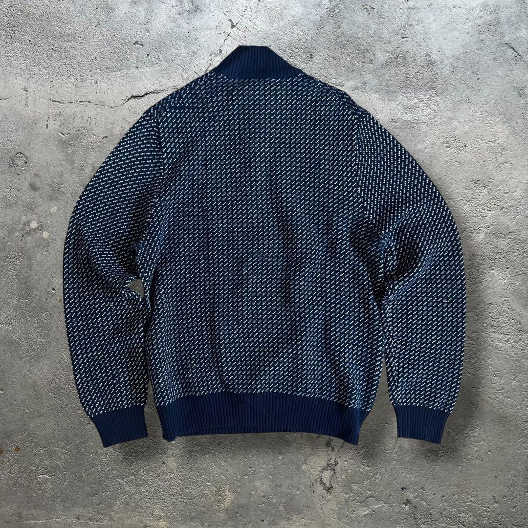 【希少】brooks brothers バーズアイ　ハーフジップニット