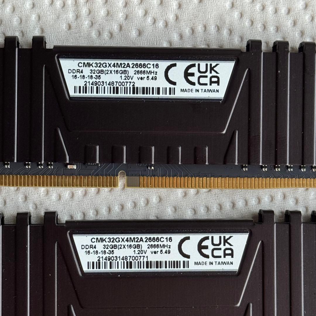 W*D様 DDR4メモリ（32GBx2 + 16GB x2）