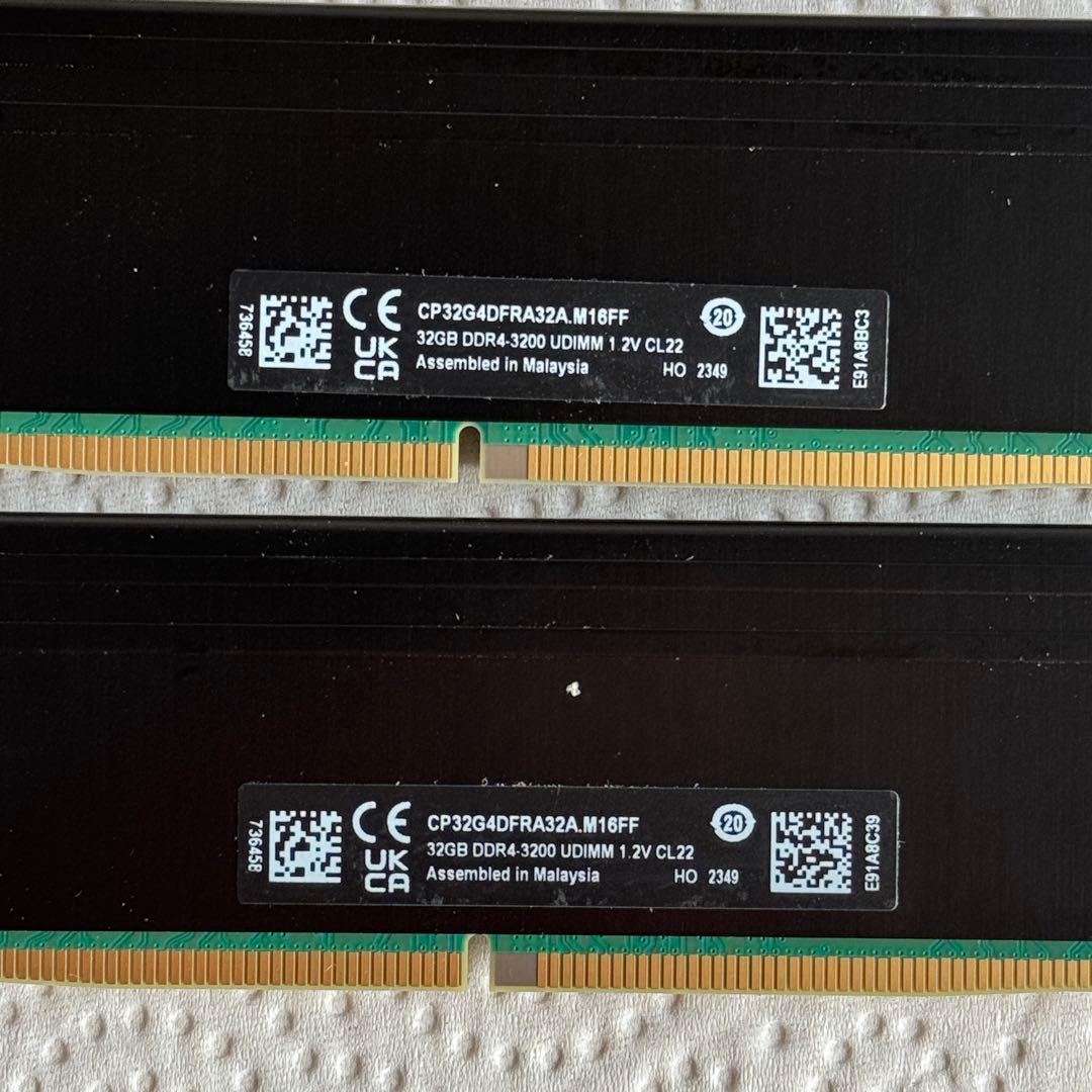 W*D様 DDR4メモリ（32GBx2 + 16GB x2）