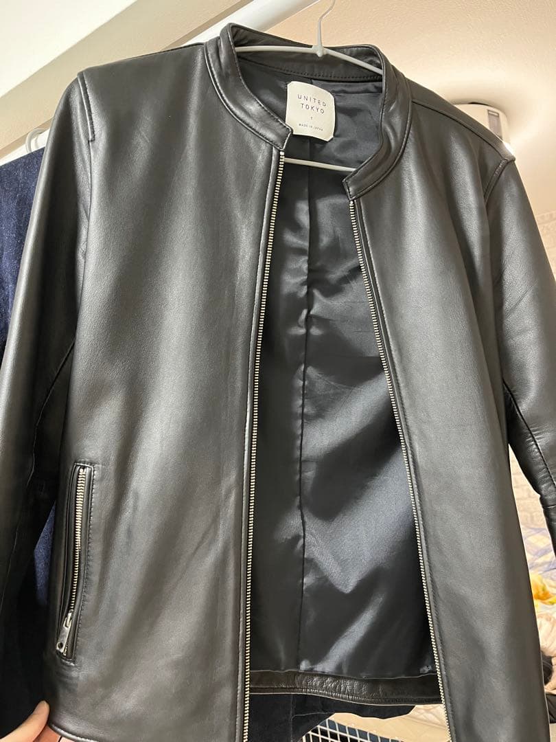 UNITED TOKYO ブラックレザージャケット サイズ1