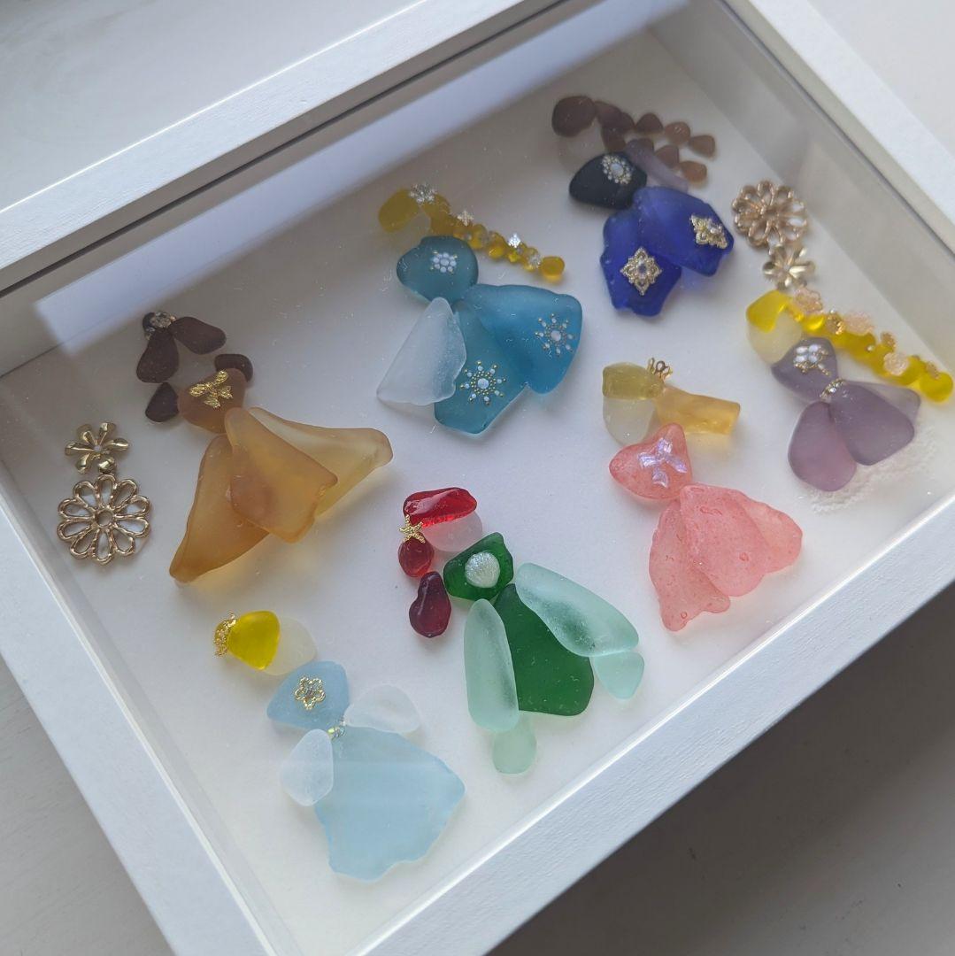 専用出品！ドレスアップ　シーグラスアート