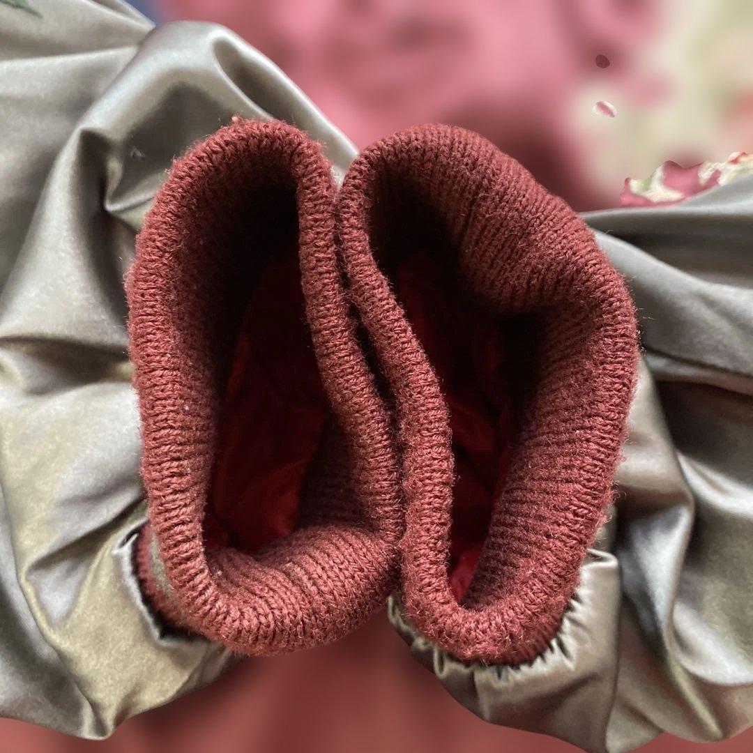 星姫 スカジャン 龍vs黒豹 ワインレッド キルティング 刺繍 3L