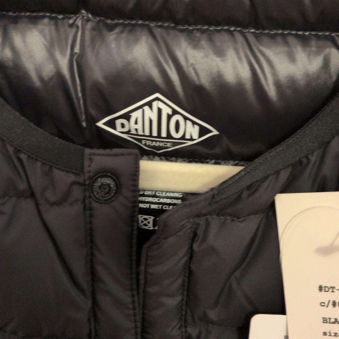 DANTON ブラック ダウンベスト M #DT-A0002 NNF