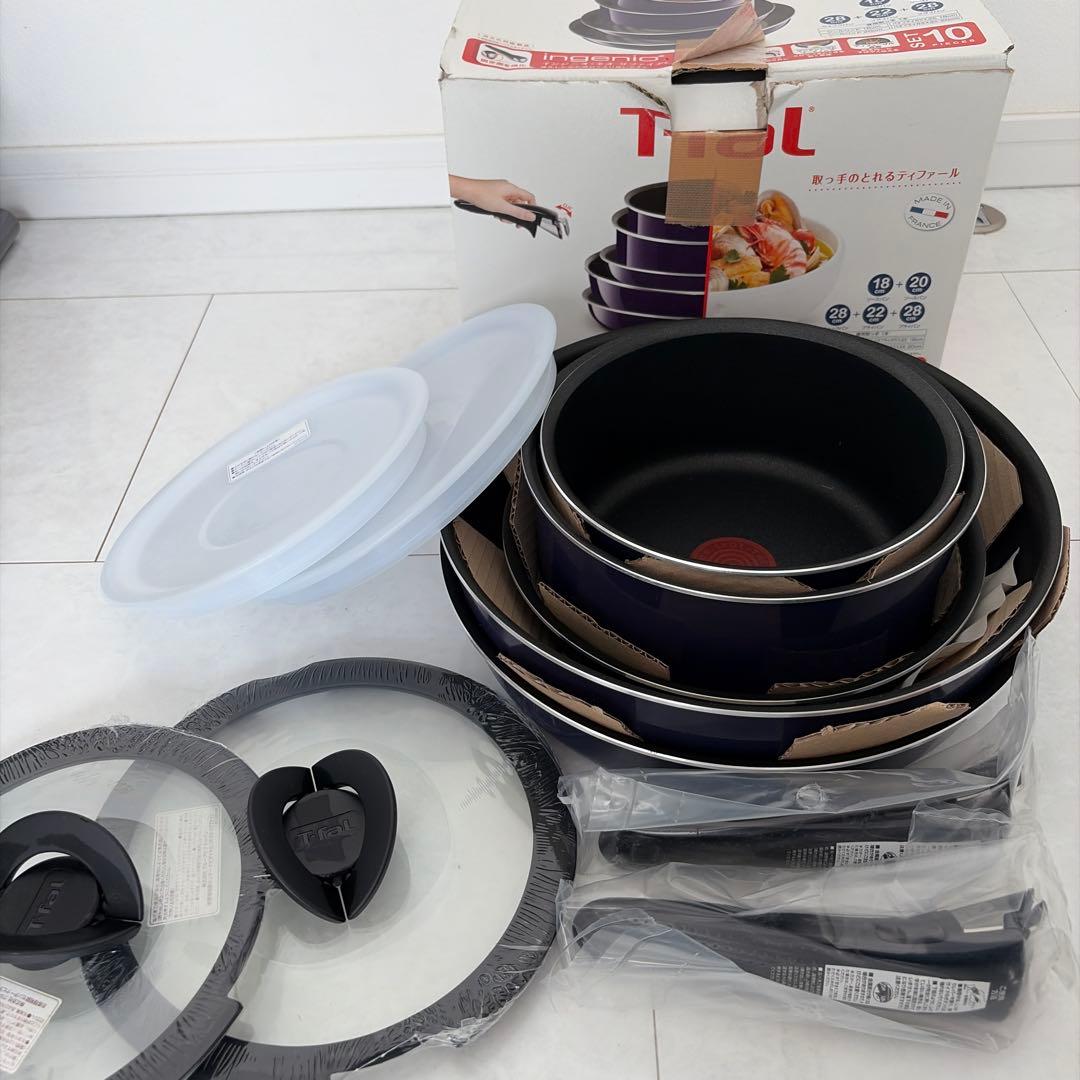 ティファール　T-fal インジニオネオサファイア　10本セット　ガス火