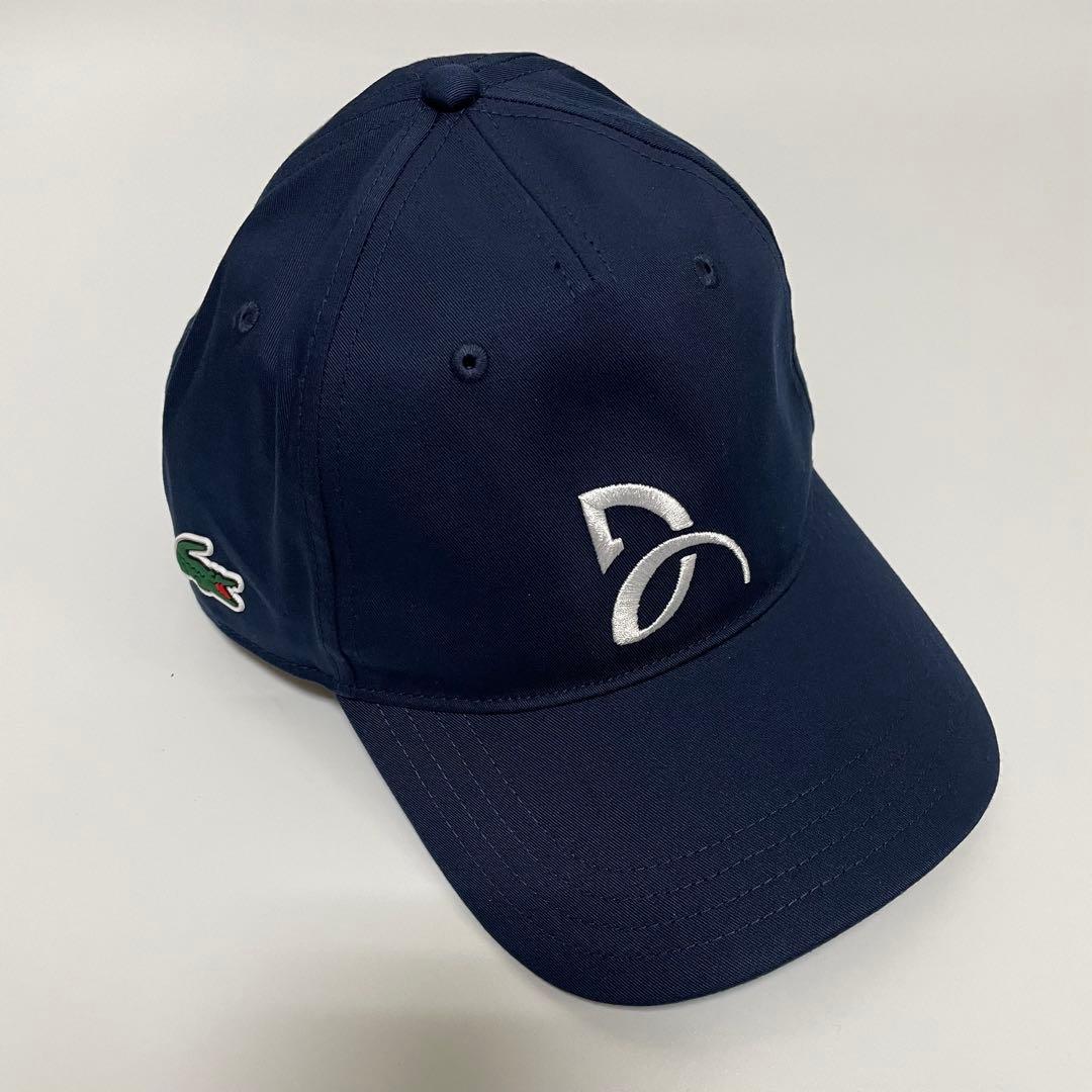 【新品/未使用】Lacoste ジョコビッチ ロゴキャップ ネイビー