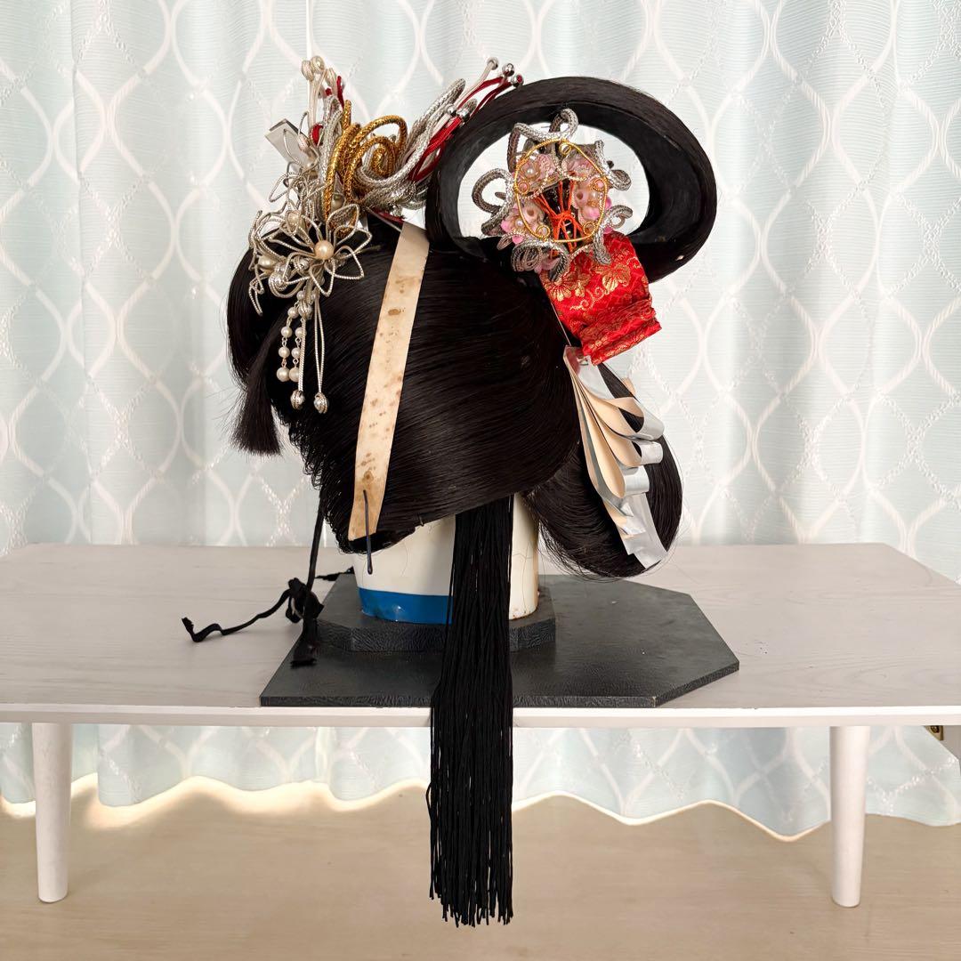 【昭和レトロ 】婚礼用かつら 美容師プロ用 ケース付 和装 日本髪 花嫁道具