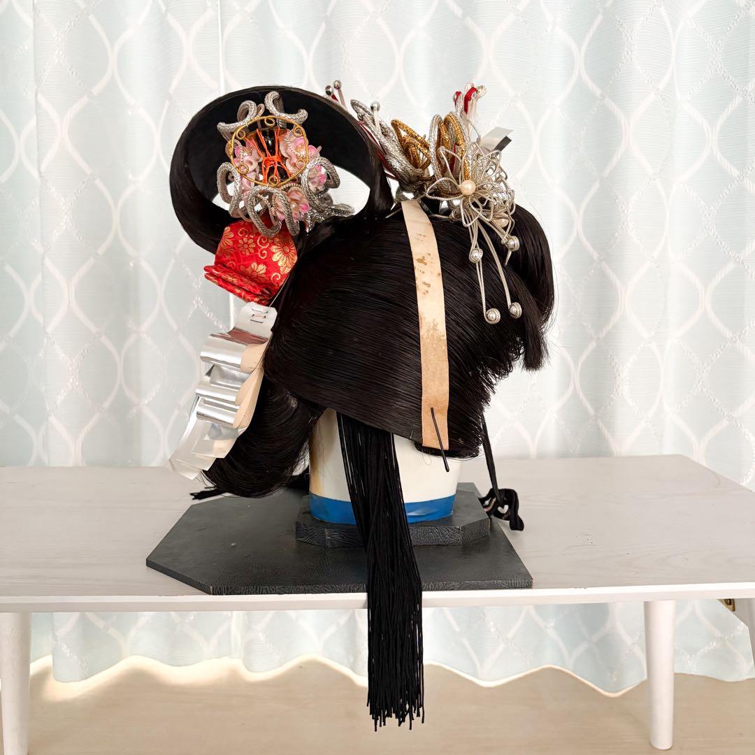 【昭和レトロ 】婚礼用かつら 美容師プロ用 ケース付 和装 日本髪 花嫁道具