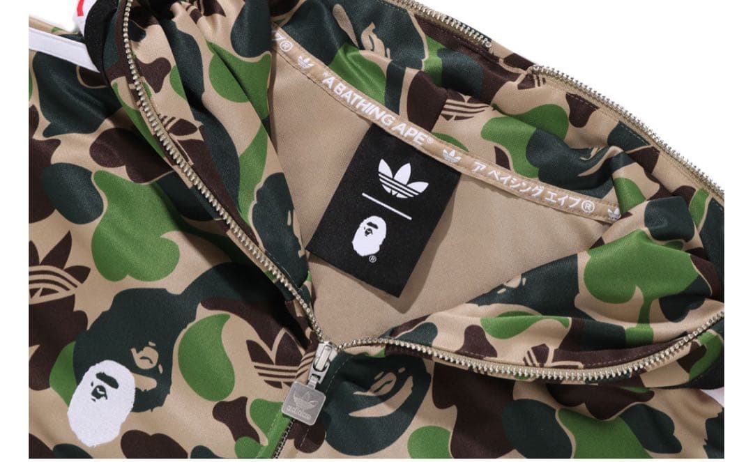 トップス [S] Adidas bape CAMO SHARK ZIP HOODIE