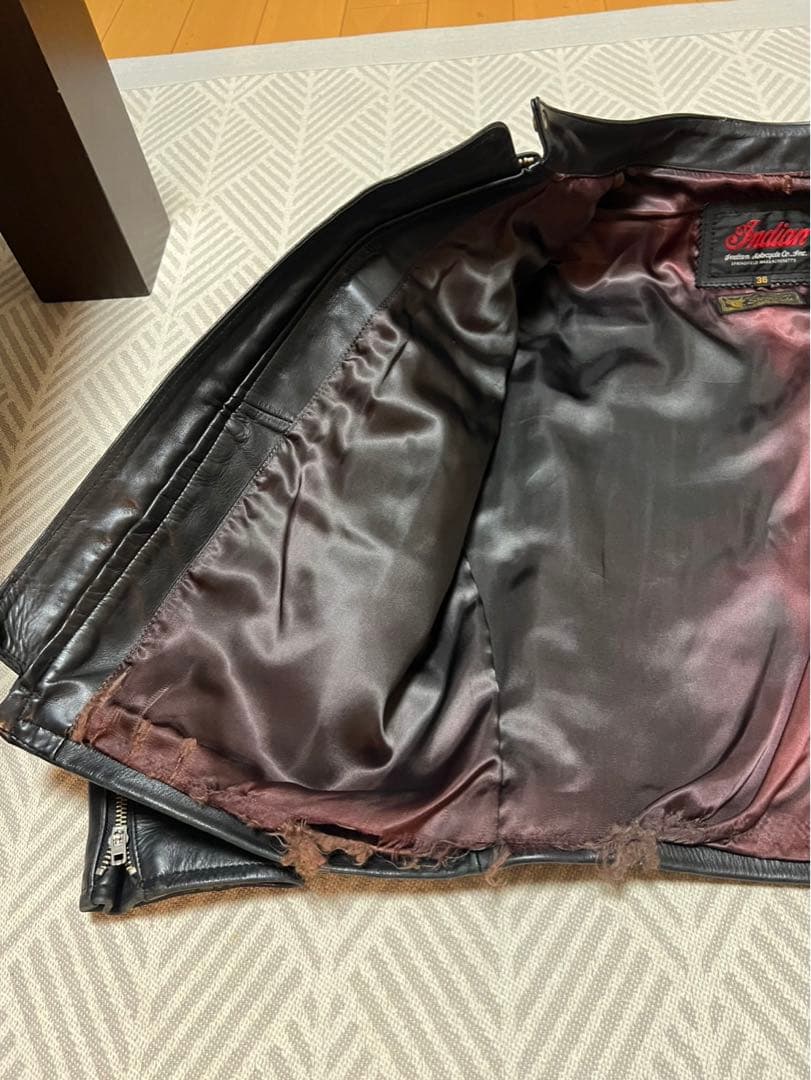 Indian レザージャケット サイズ38