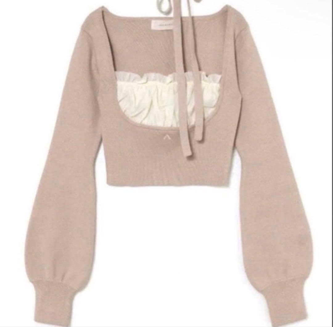 アンドマリー andmary mew frill tops beige