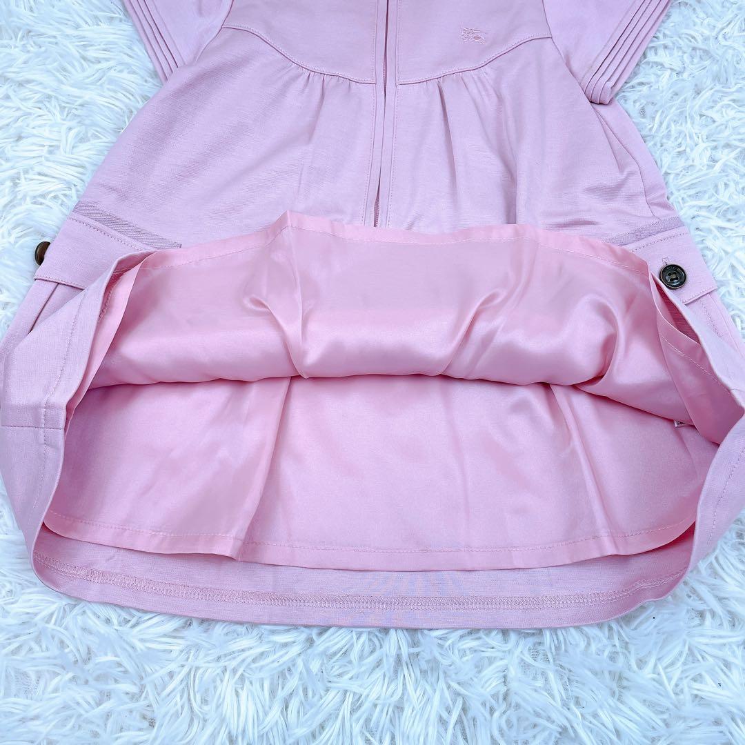 新品✨タグ付き BURBERRY ベビー服 半袖 ワンピース 丸襟 裏地付き