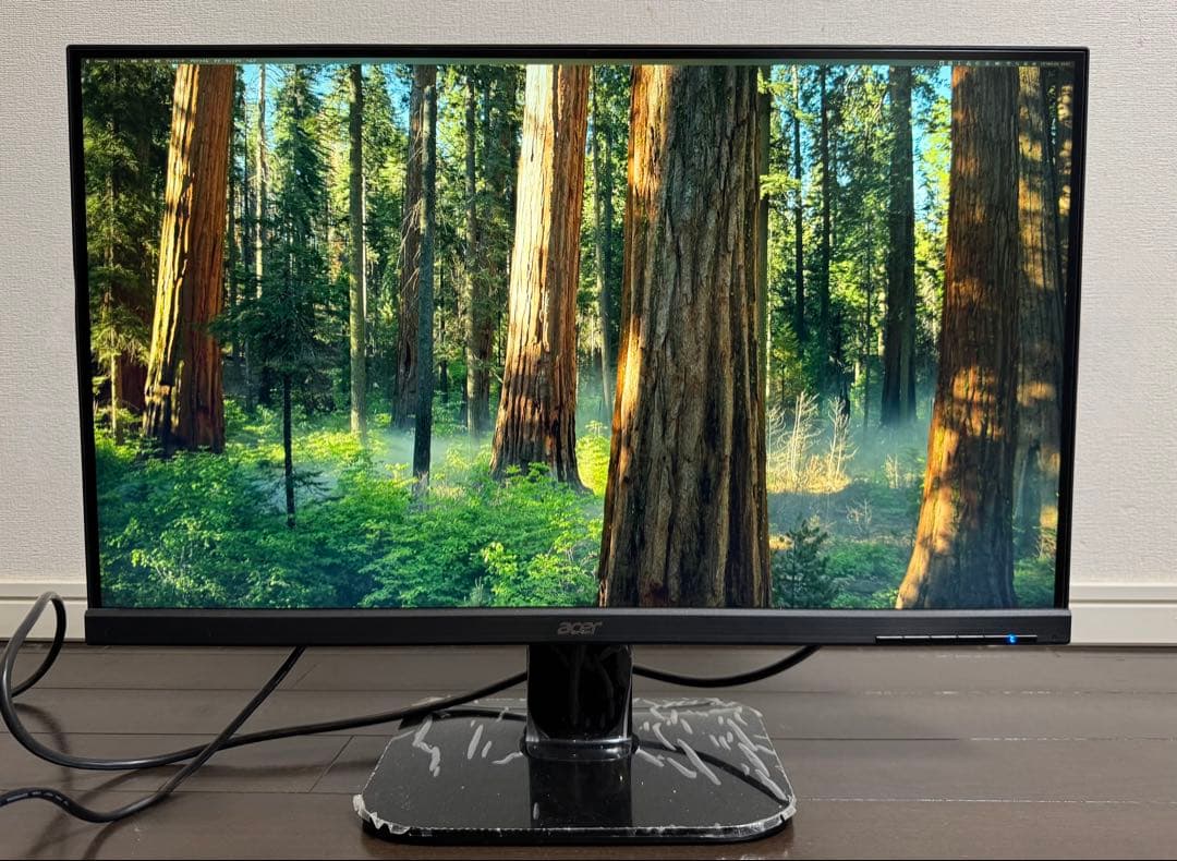 【美品】Acer 27型ワイド4K対応液晶モニターKA270HKbmjdppx