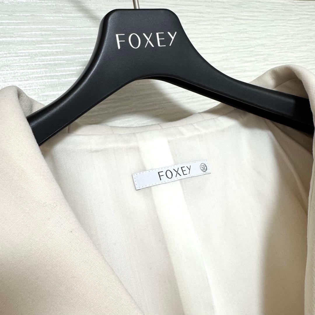 新品タグ付★FOXEY BOUTIQUE★ジャケット　パスティール38ホワイト