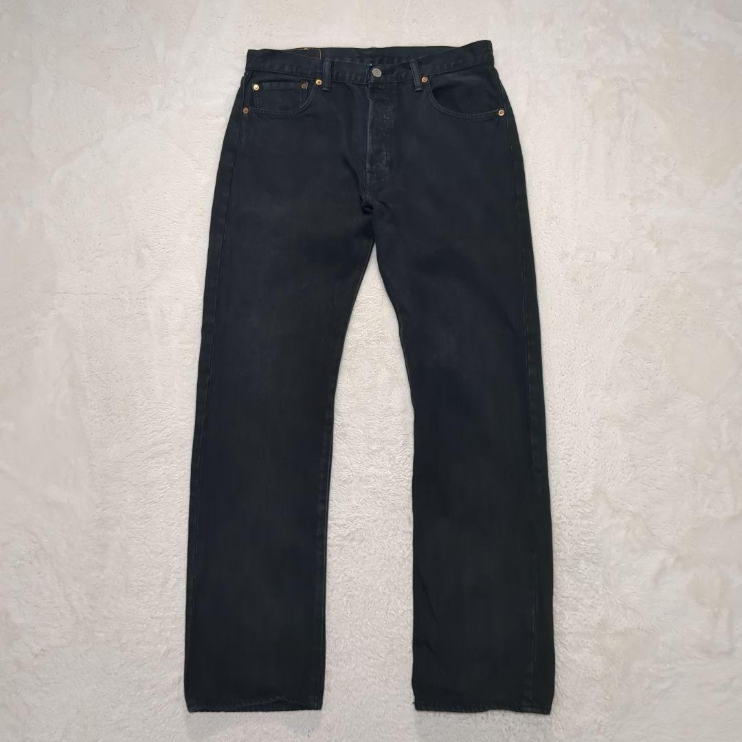 ✨後染めブラック！w33✨ EURO LEVI'S 501 ユーロリーバイス
