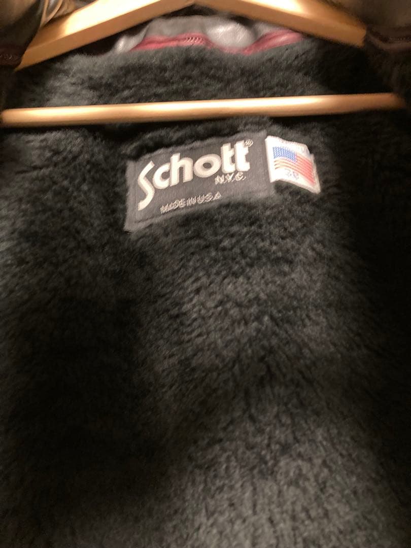 ゆうこりん【極美品】Schott 643Eレザージャケット38