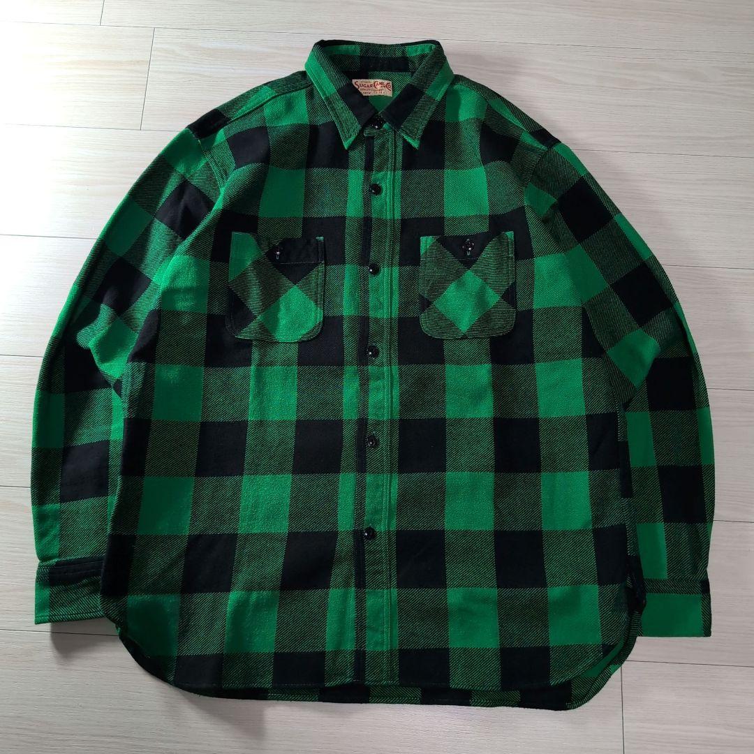 SUGARCANE 厚手 ネルシャツ バッファローチェック L