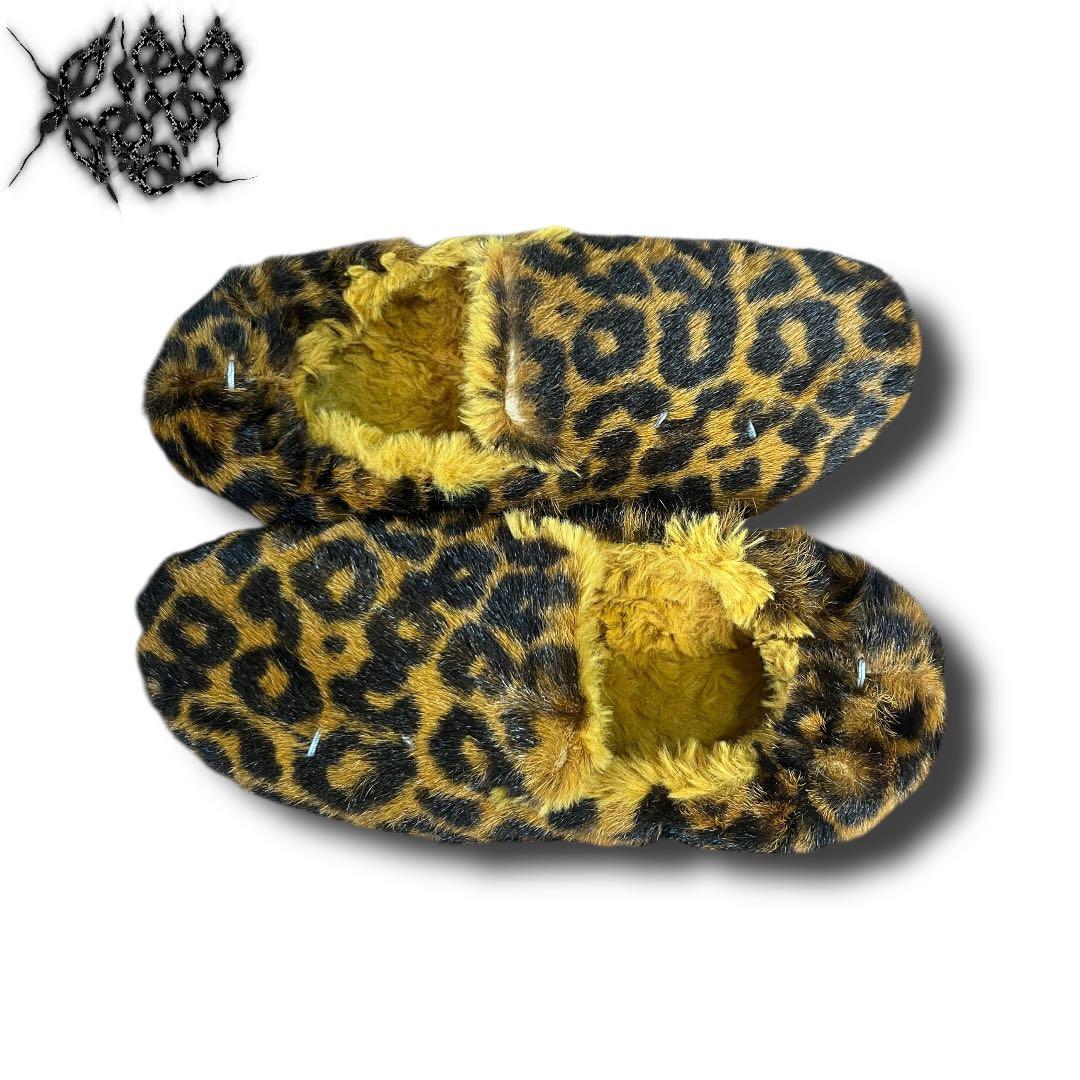靴 Maison Margiela Leopard Fur Sandal