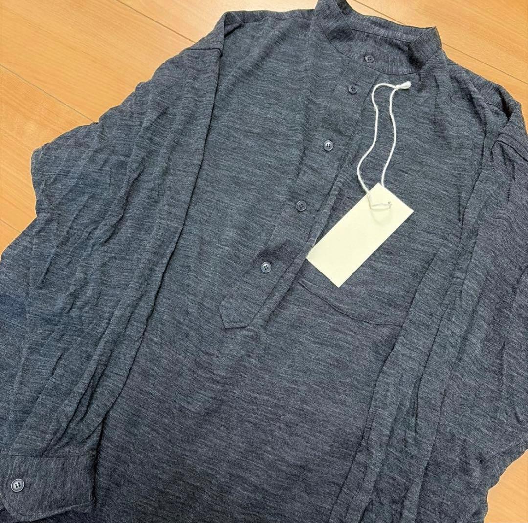 【LIDNM】WOOL KNIT PO SHIRT Sサイズ