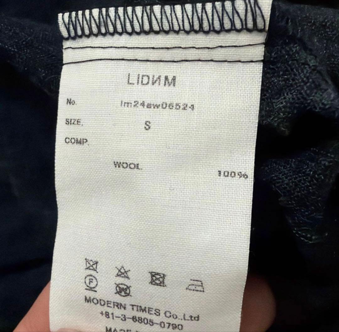 【LIDNM】WOOL KNIT PO SHIRT Sサイズ