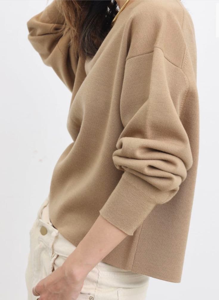 L'Appartement アパルトモン ショート丈 クルーネックニット 現行