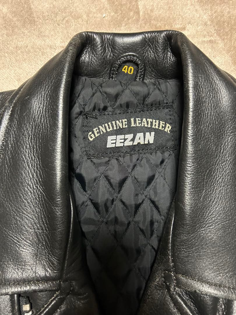 EEZAN （イーザン）本革 ダブルライダースジャケット　40