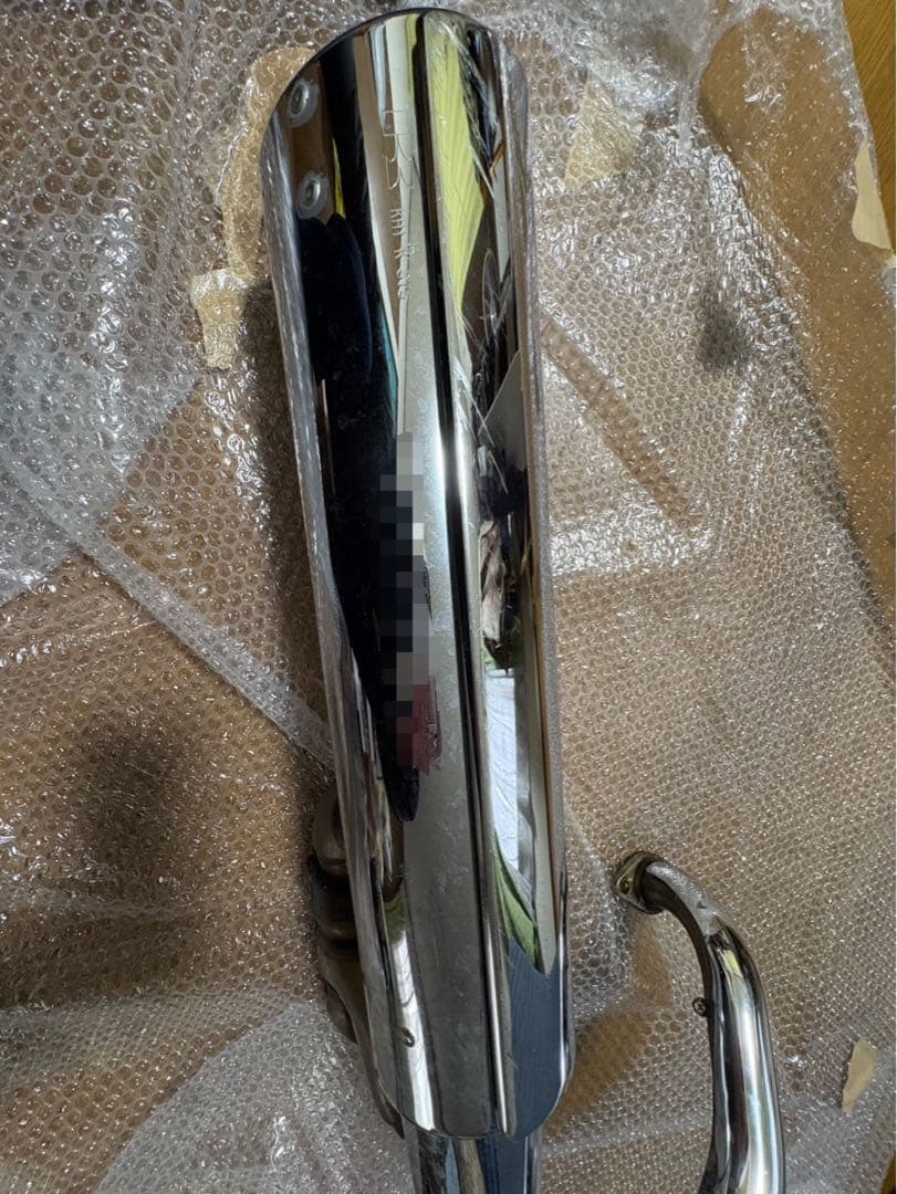 クロームメッキ マフラー 取り付けブラケット付き　エリミネーター250v