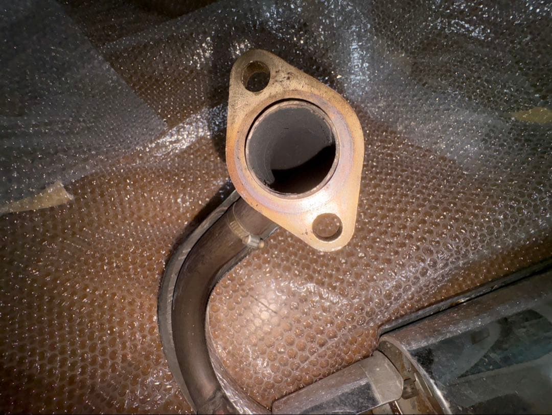 クロームメッキ マフラー 取り付けブラケット付き　エリミネーター250v