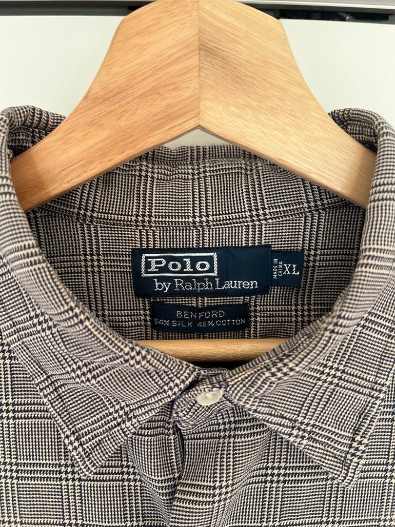 polo ralph lauren / グレンチェックロングスリーブシャツ