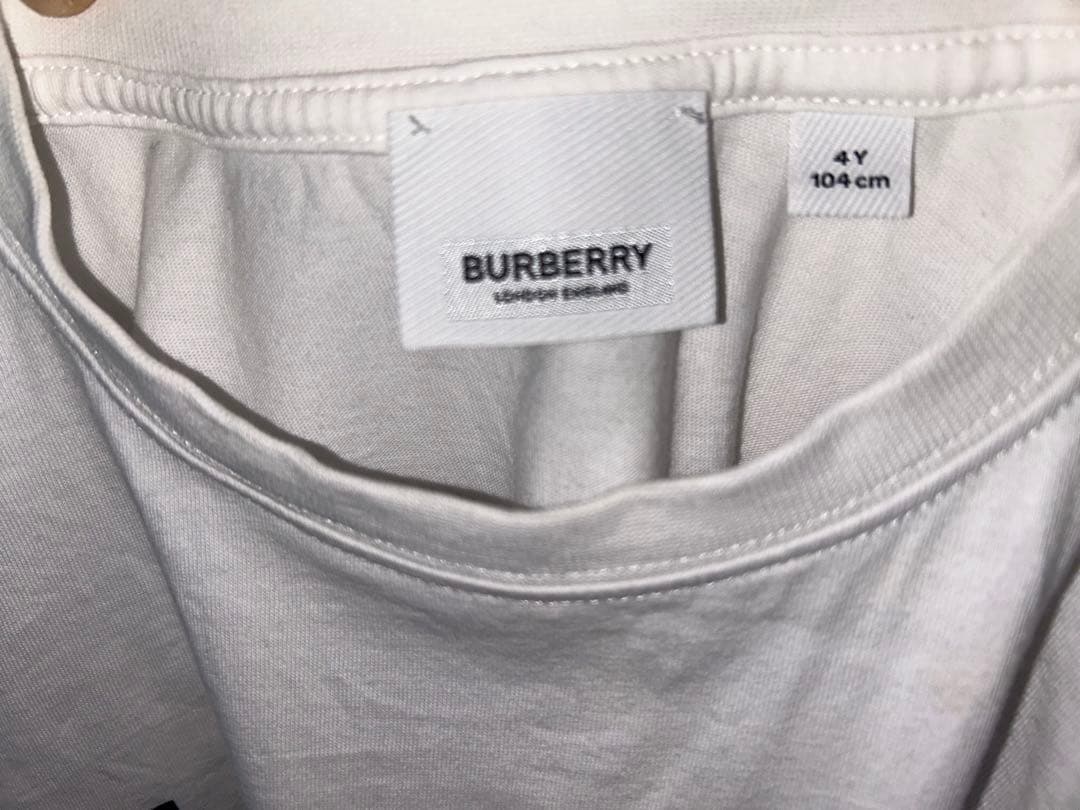 特別値下げ‼️ BURBERRY ホワイト Tシャツ 104cm