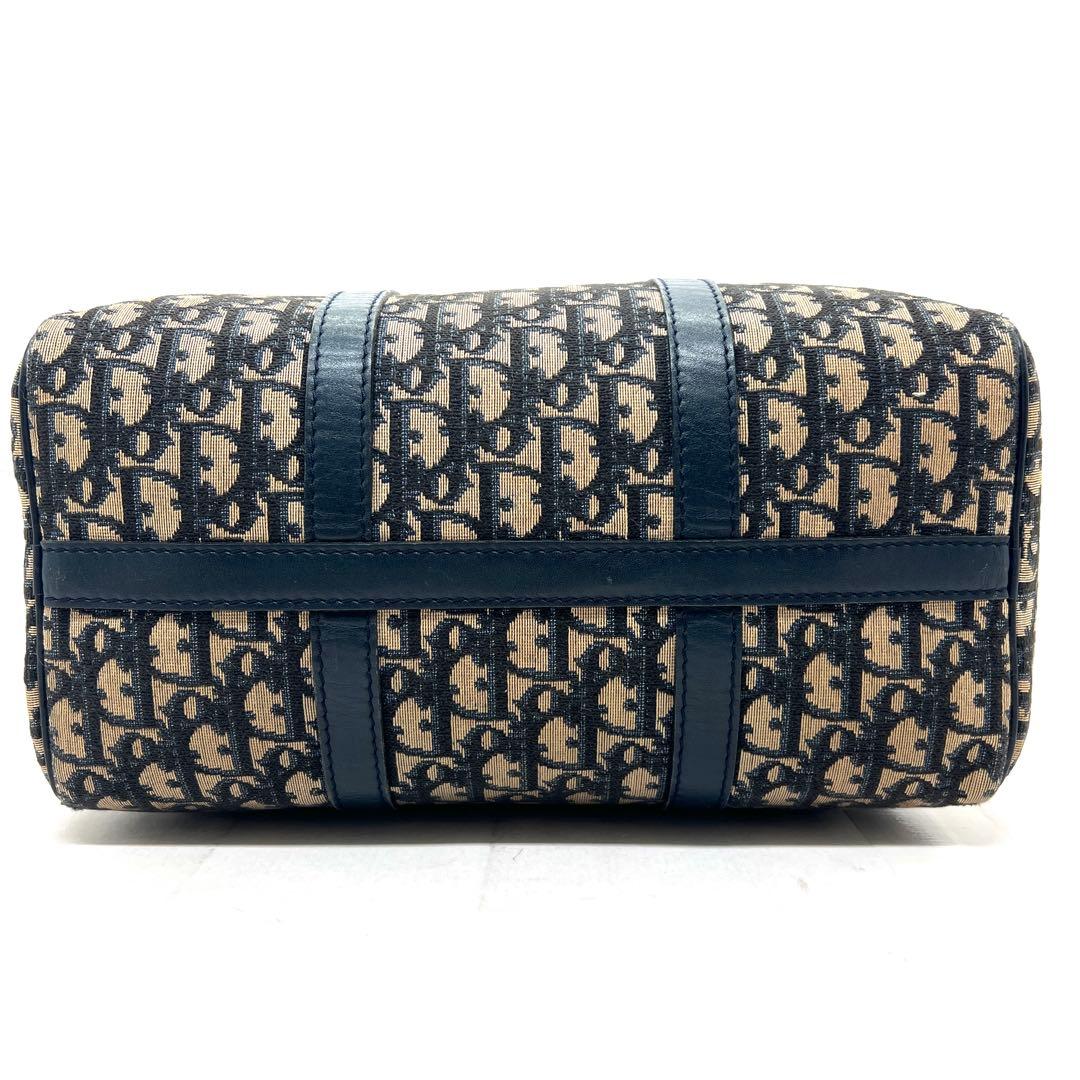 【極美品】Dior ミニボストンバッグ トロッター キャンバス レザー